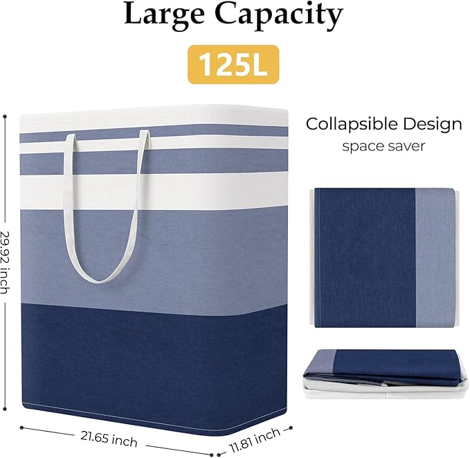 StorageRight Laundry Basket Hamper Large Collapsible Laundry Hamper - Image 2
