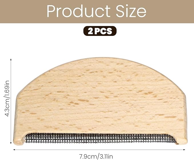 2PCS Cashmere Combs Sweater Comb to Remove Pilling, Manual Pilling Remover - Image 2