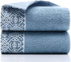 2 Pack Cotton Hand Towels, 100% Cotton Face Towels, Durable Highly Absorbent by Newraturner