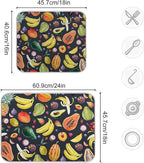 Colorful Fruit Dish Drying Mat for Kitchen Counter-18" x 24" inch Microfiber - Image 3