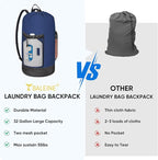 BALEINE 2PK 120L Laundry Bag Backpack, 900D Oxford Fabric Large Travel Laundry - Image 6