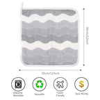 SINLAND Absorbent Coral Velvet Washcloth Ultra Soft Microfiber Face Towels 12 x - Image 2