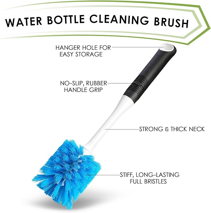 Dish Brush Set of 3 with Water Bottle Brush, Dish Scrub Brush and Scrubber Brush - Image 5