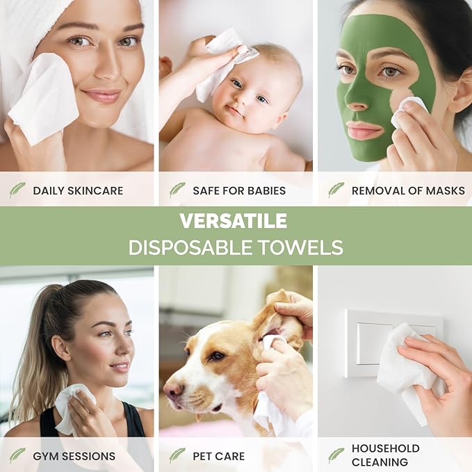 PLANTIFIQUE Disposable Face Towels XL 10"x12" - Image 6