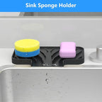 Sponge Holder for Kitchen Sink, Dish Sponge Holder & Soap Tray - Image 2