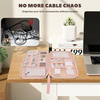 Electronics Organizer Travel Case, Charger Bag Cord Organizer Travel, Compact - Image 5