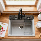 2 Pcs Kitchen Sink Splash Guard Faucet Mats Mandala Pattern Faucet Mat - Image 3