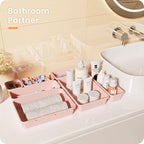 【】 【】 Pink Drawer Organizer, Makeup organizer, 【Holds 177 - Image 2
