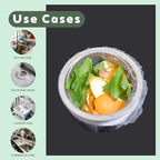 200 PCS Disposable Kitchen Sink Strainer Mesh Bags, Anti Clogging Elastic - Image 3
