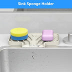Sponge Holder for Kitchen Sink, Dish Sponge Holder & Soap Tray - Image 2
