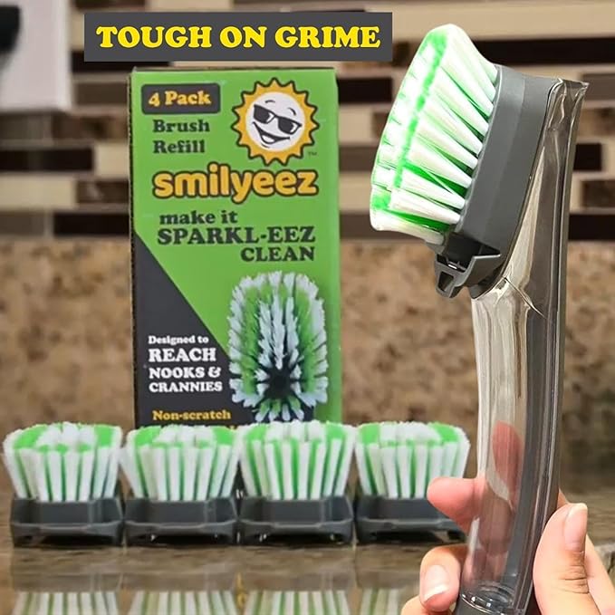 Smilyeez Replacement for Scotch Brite, Makes Your Dishwand Like New, Dishwand - Image 2