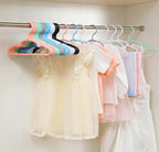 120 pcs Baby Nursery Closet Hangers, Non-Slip Laundry Infant Pant Hanger - Image 4