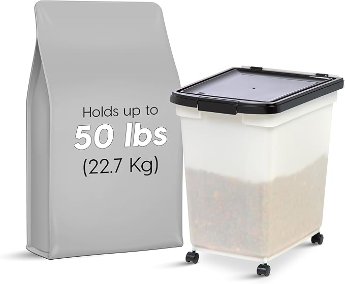 IRIS USA Dog Food Storage Container 50 lbs, - Image 2