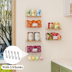 3 Pack Hanging Fruit Basket for Kitchen - Image 3