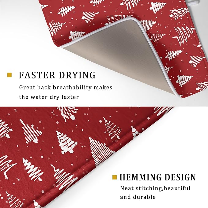 Christmas Dish Drying Mat 18 x 24 Inch - Image 4