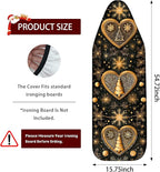 Nuxovilar Ironing Board Covers Golden Heart Winter Trees Pattern Polyester - Image 3