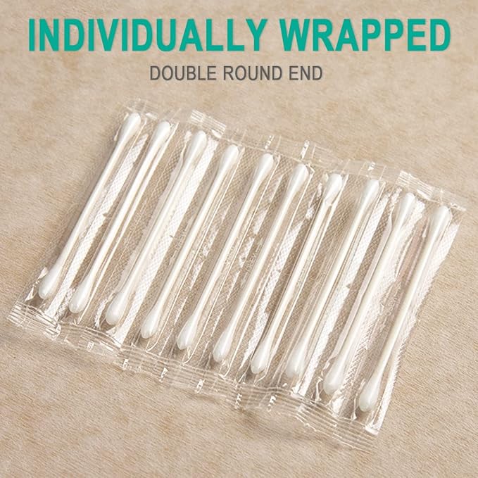 200 Pack Cotton Swabs, Individually Wrapped Cotton Swab, Individually Wrapped - Image 4