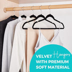 House Day Premium Velvet Hangers, Non-Slip Flocked Felt, Sturdy Coat & Suit - Image 2