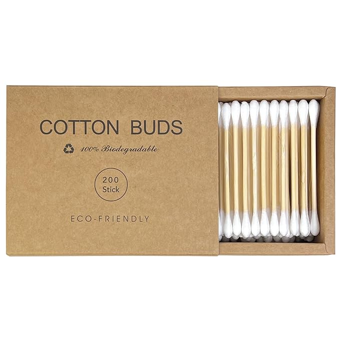 Bamboo Cotton Swabs by MeanHoo
