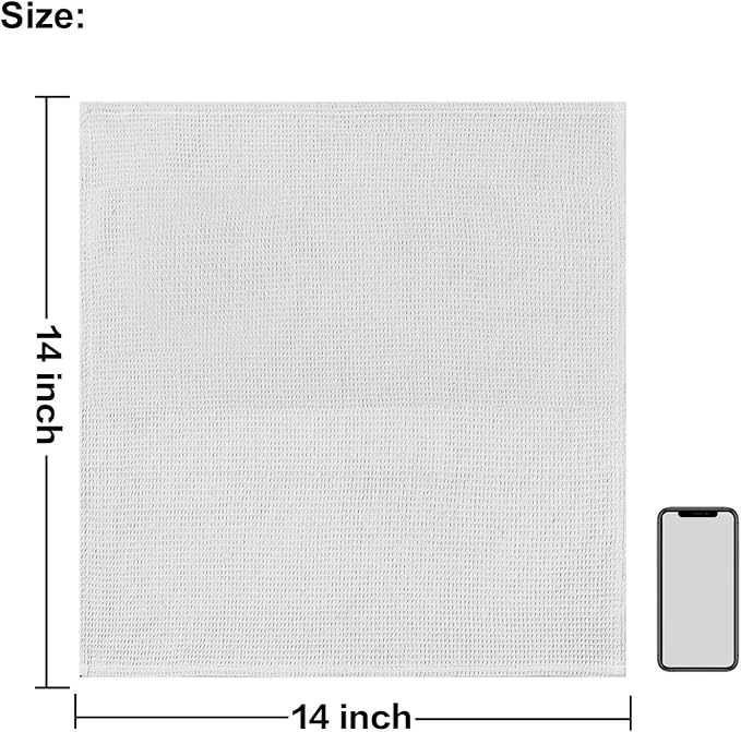 QUILTINA Dish Towels Set, 100% Cotton Waffle Weave Kitchen Towels 6 Pack - Image 2