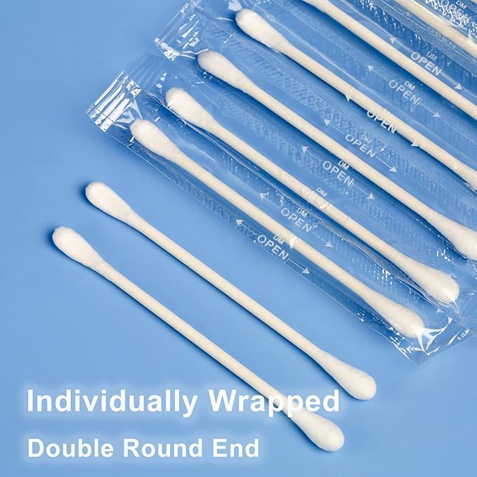 Cotton Swab Individually Wrapped, Double Tipped Cotton Tips - Image 2