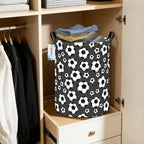 Round Foldable Kids' Football Laundry Hamper Multi Use Laundry Basket Soccer - Image 5