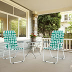 VINGLI Patio Lawn Webbed Folding Chairs1 Piece, Outdoor Beach Chair Portable Dining Chair for ir for Outdoor Yard, Garden(Green, Classic) - Image 6