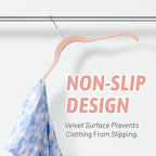 Premium Velvet Shirt Hangers 50 Pack, Non-Slip 360° Swivel Hook Space-Saving - Image 4