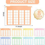 party greeting 8 Pack File and Folder Dividers 9x11.4 Inches Plastic Hanging - Image 2