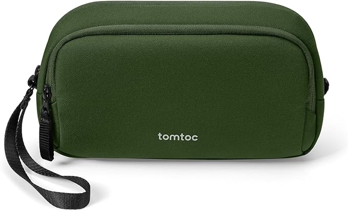 tomtoc Electronic Organizer Travel Case, Water Resistant Dual Compartment Tech by tomtoc