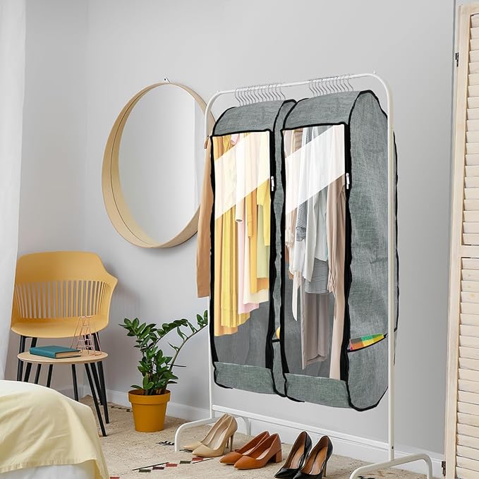 4PCS Garment Bags for Hanging Clothes, Chakera Large Breathable Garment Bag for - Image 6