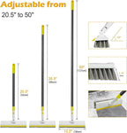 Floor Scrub Brush with 180° Rotating 50" Long Handle - Image 6