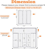 Large Utensil Drawer Organizer Expandable Silverware Organizer - Image 4