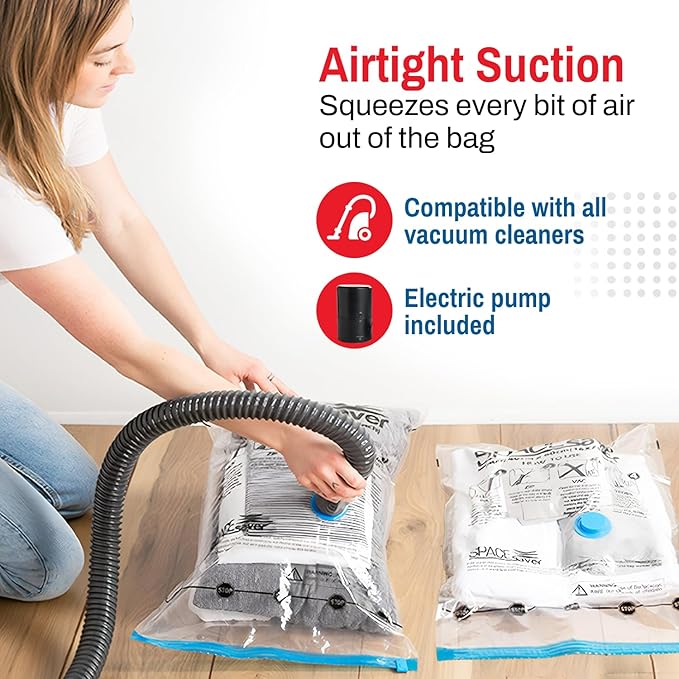 Spacesaver 4 Pack Jumbo Vacuum Storage Bags - Image 4