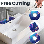 Faucet Draining Mat For Kitchen Sink, Ocean Jellyfish Corals Diatom Mud - Image 2