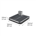 OXO Good Grips Aluminum Fold Flat Dish Drying Rack, - Image 6