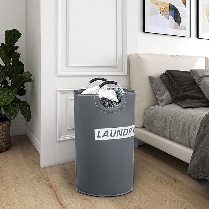 ZEROJETLAG 82L Large Laundry Basket Collapsible Hamper - Image 6