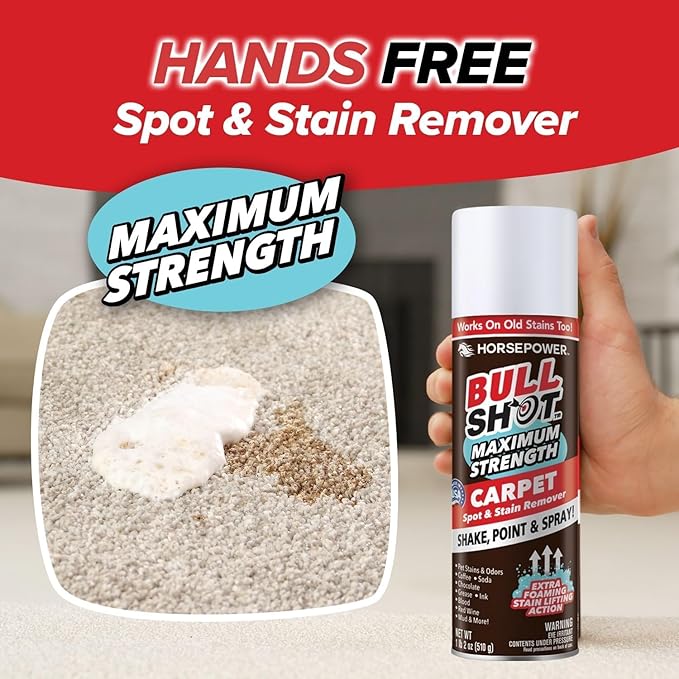 Horsepower Bull Shot MAX Strength Carpet Spot & Stain Remover, AS-SEEN-ON-TV - Image 2