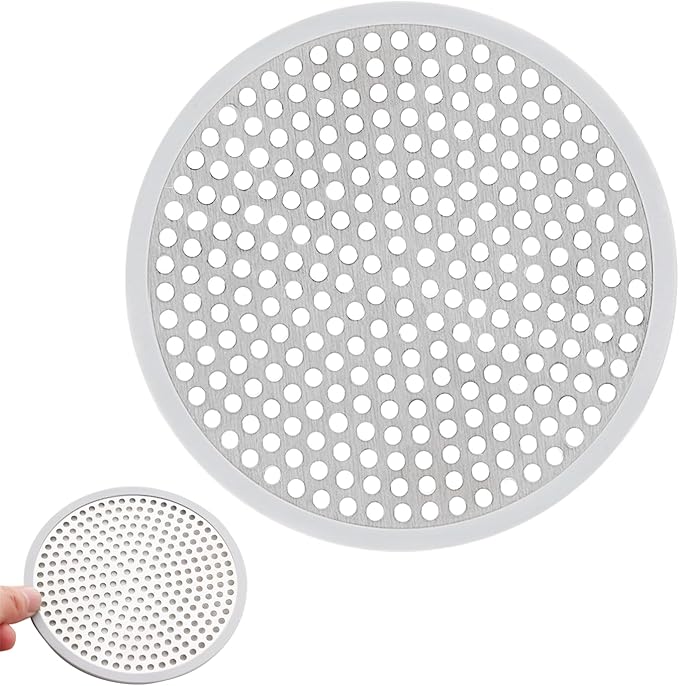 Shower Drain Hair Catcher Strainer Stainless Steel Silicone by Unknown