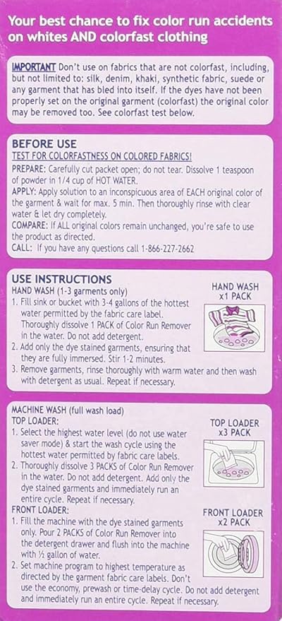 Carbona® Color Run Remover | Powerful Color Bleed Eliminator | Fixes Color Run - Image 7