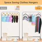 TomCare 4 Pack Space Saving Hangers，2Pack Tank Top Hanger and 2Pack Leggings - Image 7
