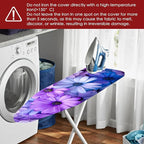 Nuxovilar Purple & Blue Floral Pattern Ironing Board Cover, 15×54 inch - Image 6