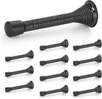 Ravinte Door Stoppers, 12 Pack Black Spring Door Stops by Ravinte