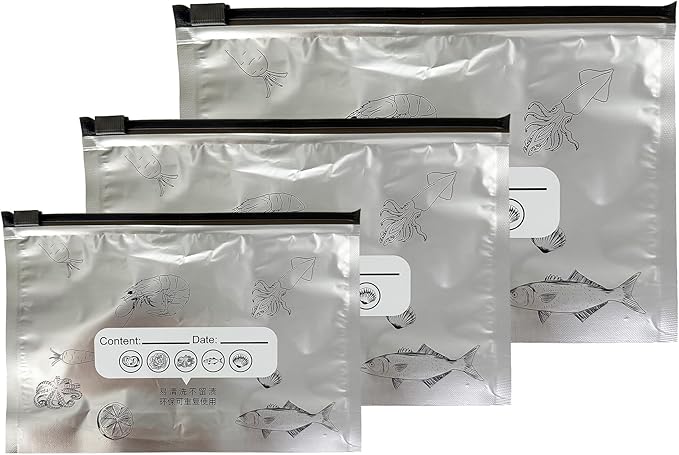 FERENLI 20 pcs 7.9x5.1inch Reusable Aluminum Foil Food Storage Bags - Image 7