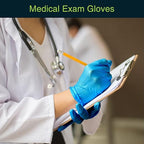 Blue Nitrile Disposable Gloves Large, Dental and Surgical Grade - Image 2