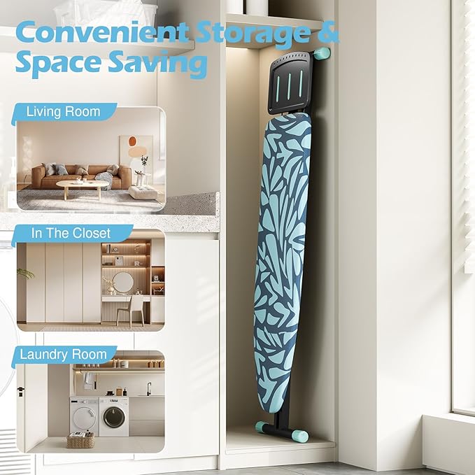 APEXCHASER Ironing Board Full Size, Iron Board and Ironing Board Set Height - Image 6