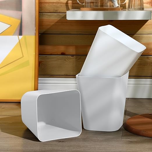 Amyhill 10 Pcs Small Trash Can 2 Gallon Plastic Garbage Can Small Waste Basket - Image 4