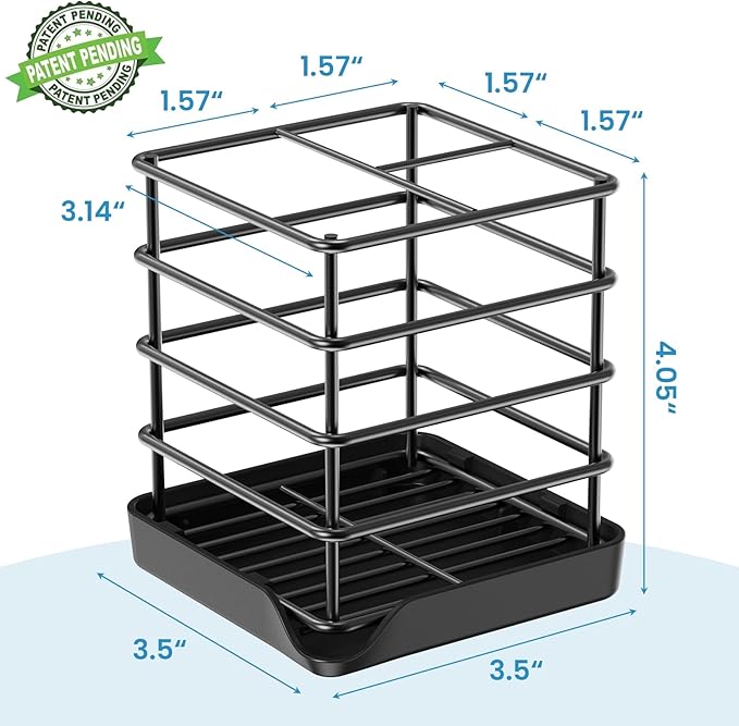 Toothbrush Holders for Bathrooms, Stainless Steel Toothbrush and Toothpaste - Image 3
