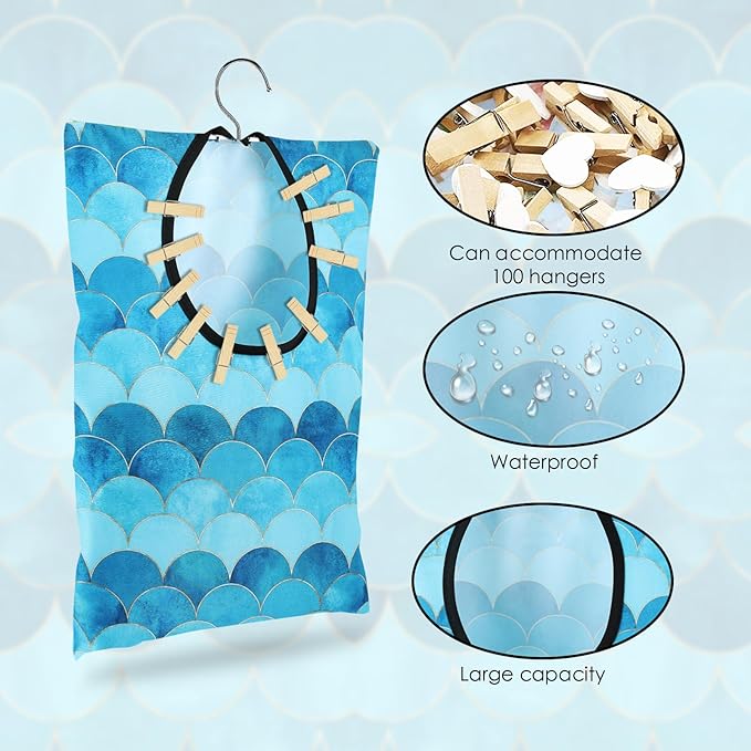 YLOLUL 2 Pcs Summer Clothes Pin Bag - Image 4