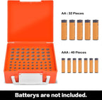 FULLCASE Battery Storage Organizer Holder Holds 72 AA AAA Batteries, Box Cases - Image 2